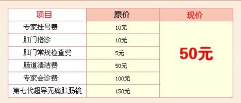 肛肠普查优惠